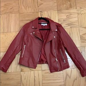 BB Dakota Red Leather Jacket